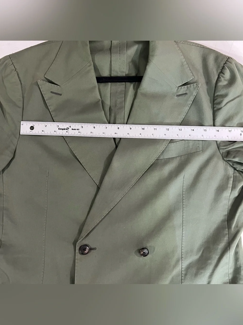 Suitsupply Havana Double Breasted 4 Button Unlined Blazer Mens EU 54 US 44 Green
